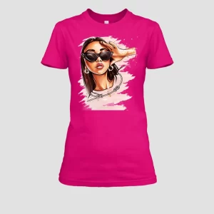 camiseta mujer parda